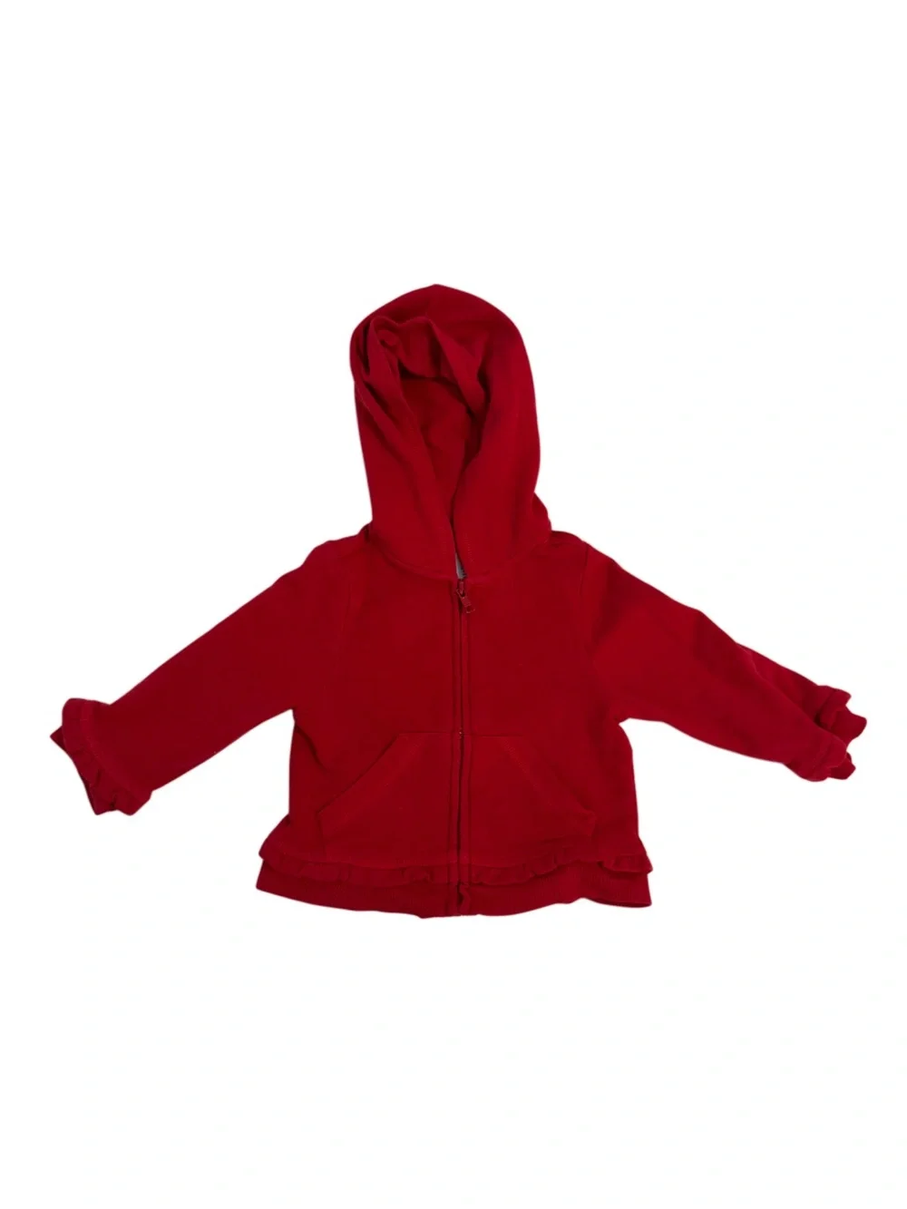 Gymboree Girls' Red Hooded Zip-Up Sweatshirt